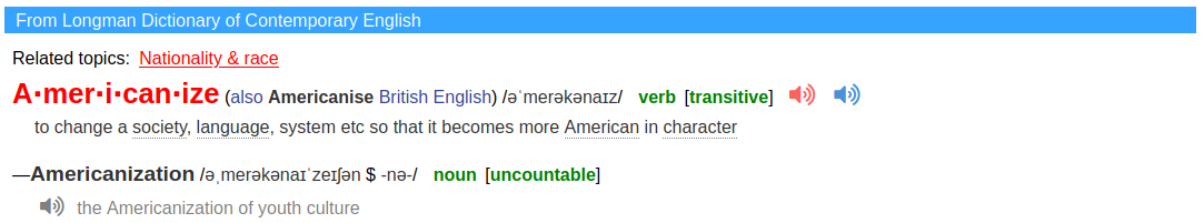 Americanise