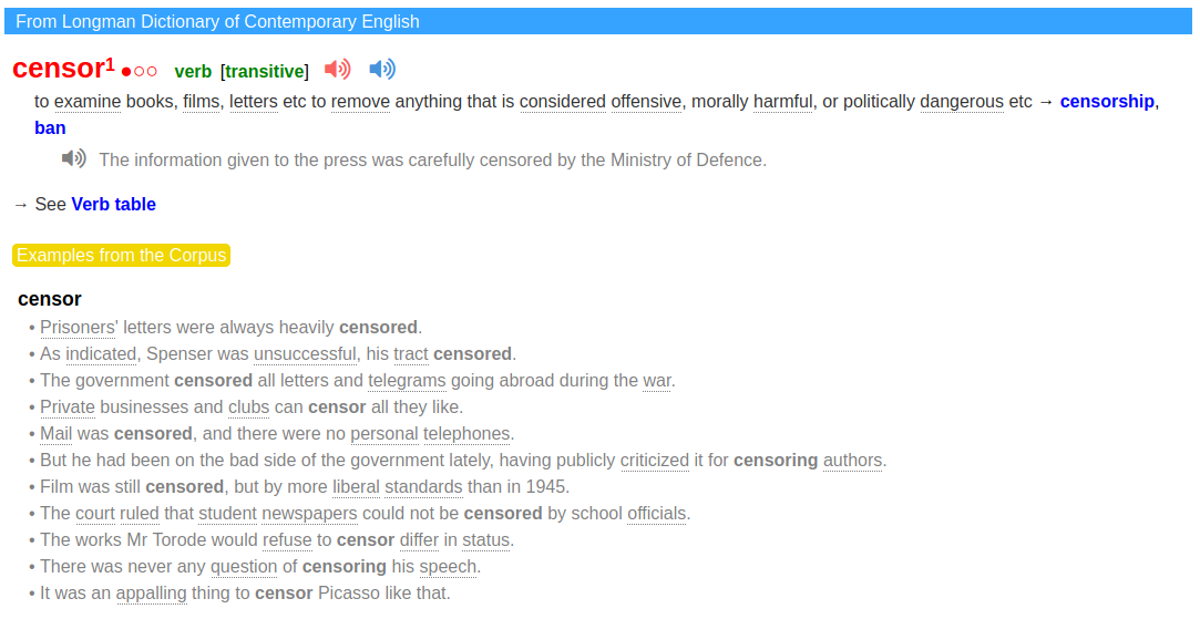 censor