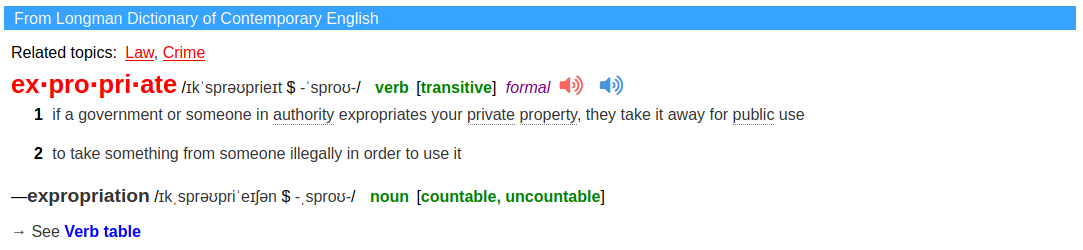 expropriate